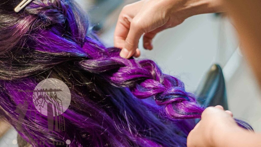صبغة شعر بنفسجي