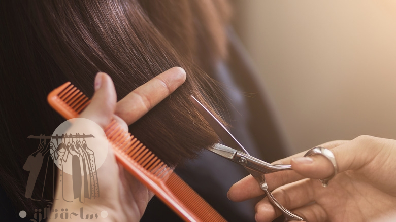 قصات شعر مدرج على طوله