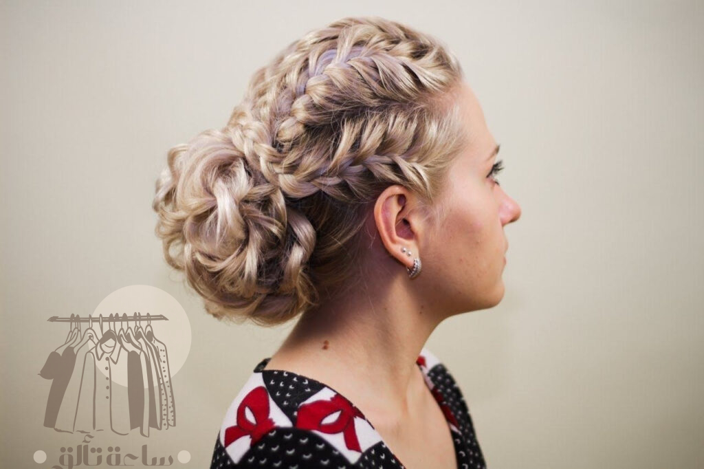 ضفيرة شعر من قدام