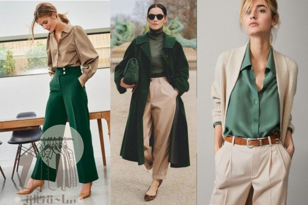 أفكار لتنسيق اللون الأخضر الغامق مع ملابسك في الشتاء