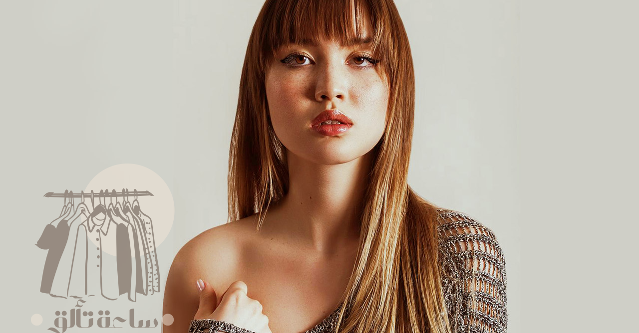 تسريحات شعر طويل مع الغرة تليق بك في السهرات 2 تسريحات شعر طويل مع الغرة تليق بك في السهرات